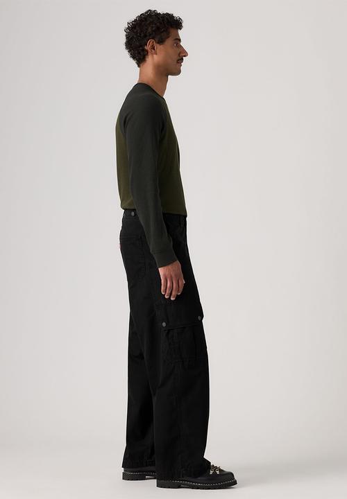 Levi’s® - BAGGY WIDE CARGO PANT - 007W6-0000 MINERAL BLACK LT WGT CANVAS