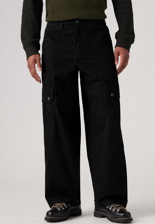 Levi’s® - BAGGY WIDE CARGO PANT - 007W6-0000 MINERAL BLACK LT WGT CANVAS