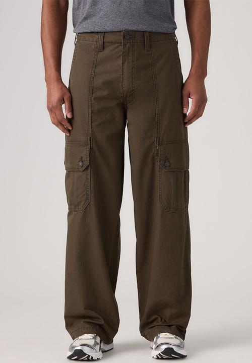 Levi’s® - BAGGY WIDE CARGO PANT - 007W6-0001 KOMODO GREEN LT WGT CANVAS
