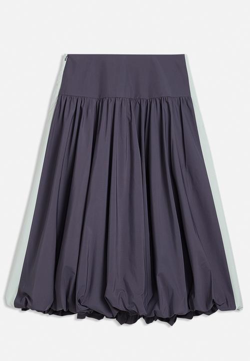 PUMA - T7 Balloon Woven Midi Skirt - Inky Depths-Créme De Mint