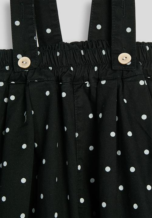 Pop Candy - Polk dot dungarees - black