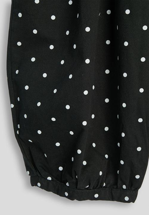 Pop Candy - Polk dot dungarees - black