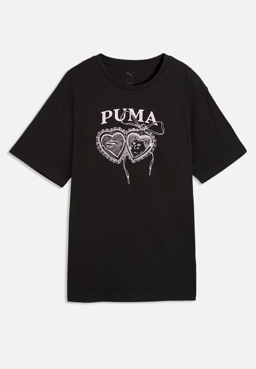 PUMA - Graphics Relaxed Charm Tee - Puma Black