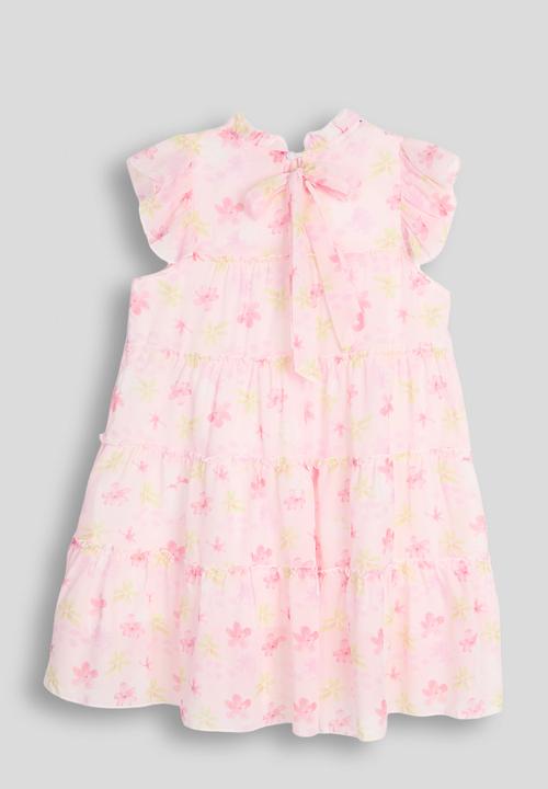 Pop Candy - Tiered fit & flared dress - pink/floral aop