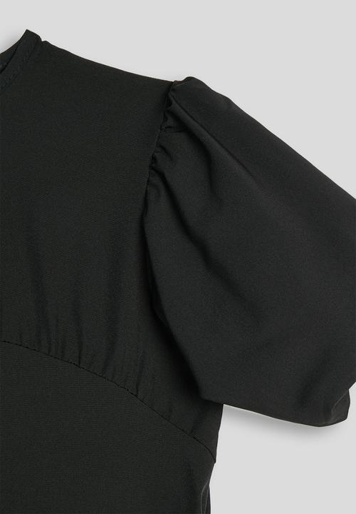 Pop Candy - Tiered midi dress - black