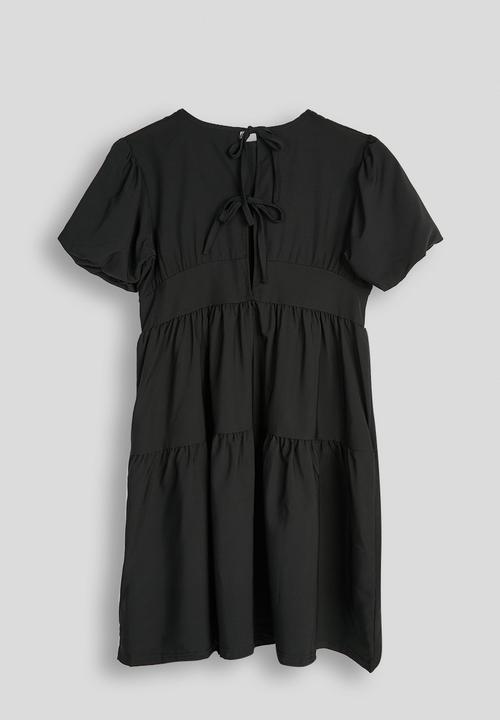Pop Candy - Tiered midi dress - black