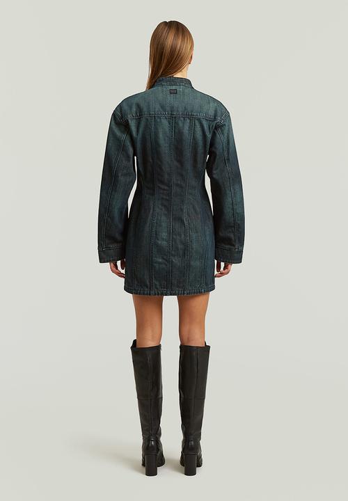 G-STAR - Hourglass dress l\s wmn - antique crossover