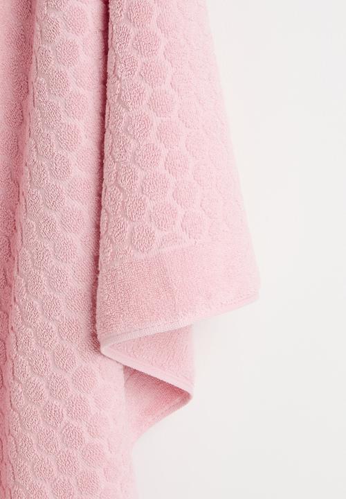 Pop Candy - Honeycomb pattern bath towel - pink