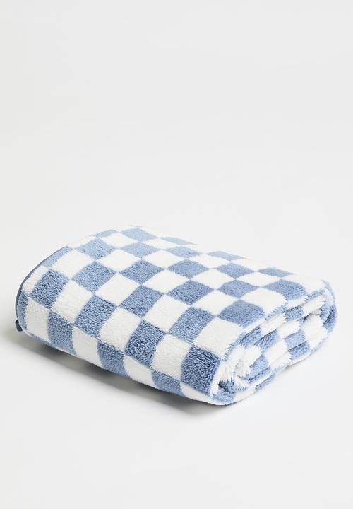 Pop Candy - Checkered hand towel - blue