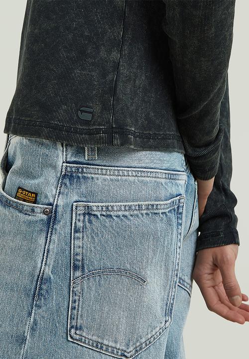 G-STAR - Vintage slim henley t l\s wmn - dk legion blue gd