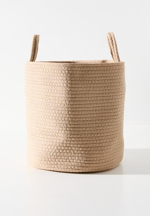 Pop Candy - Woven laundry bin (M) - neutral