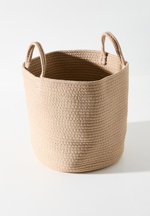 Pop Candy - Woven laundry bin (M) - neutral