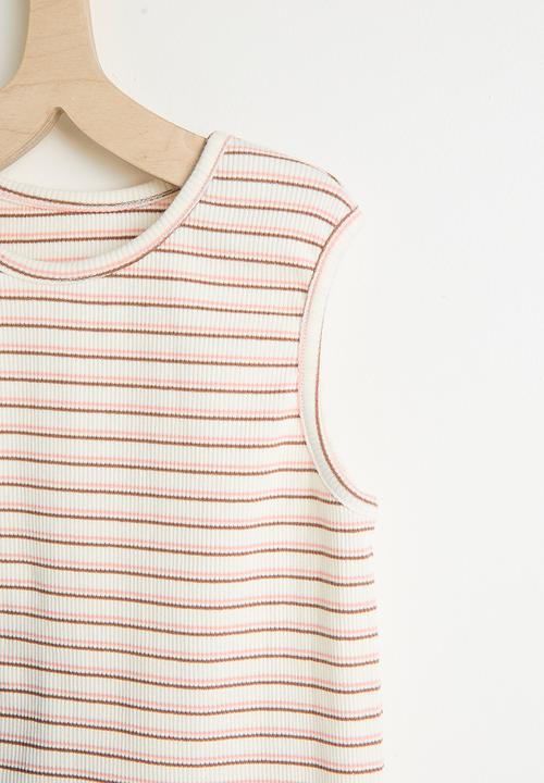 Pop Candy - Striped tank top with camisole dress - multi
