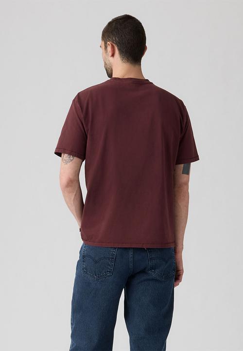 Levi’s® - RED TAB VINTAGE TEE - A0637-0224 GARMENT DYE VINEYARD WINE