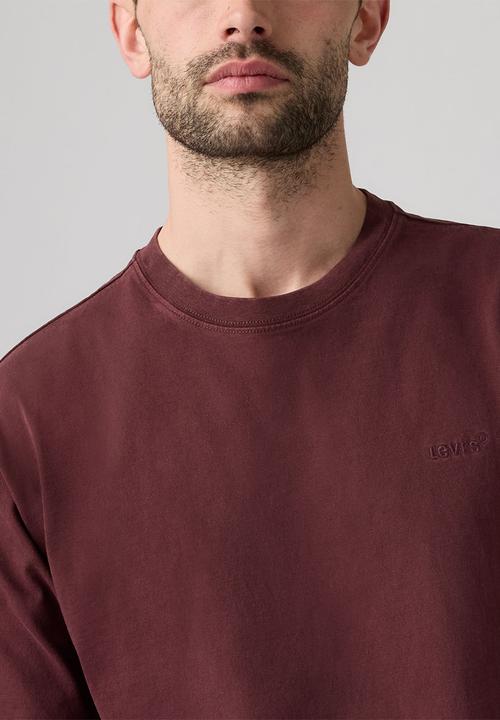 Levi’s® - RED TAB VINTAGE TEE - A0637-0224 GARMENT DYE VINEYARD WINE