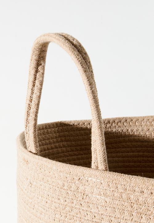 Pop Candy - Woven laundry bin (L) - neutral