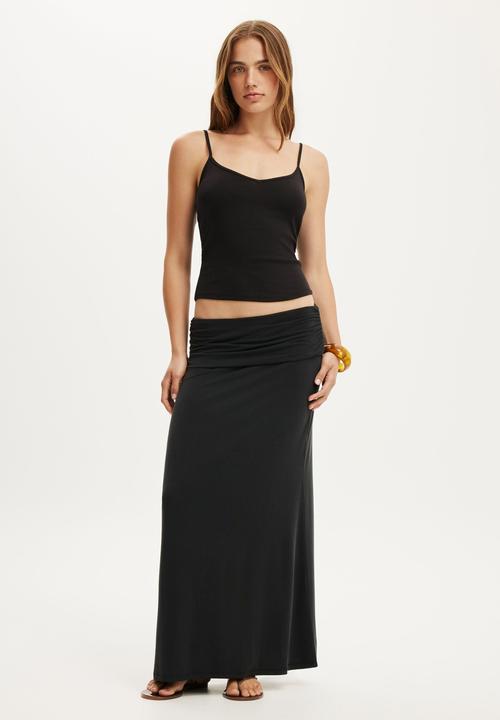 Cotton On - Honey Maxi Skirt - Black