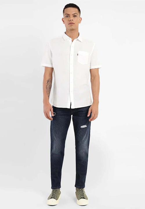 Levi’s® - CLASSIC SINGLE POCKET S/S SHIRT - White / Off White