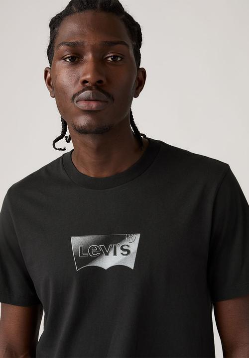 Levi’s® - GRAPHIC CREWNECK TEE ZA - CHROME BW JET BLACK