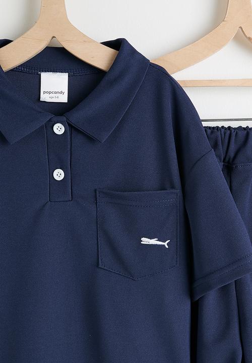 Pop Candy - Polo-style shirt with shorts - navy