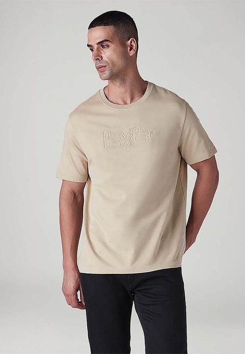 Levi’s® - SP SOFT QUILT EMBOSS GRP TEE - Khaki / Beige