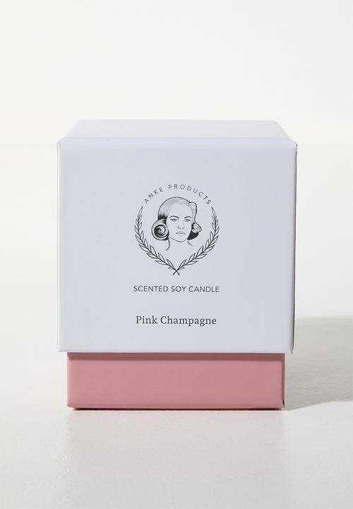 Anke Products - Pink champagne soy candle (gift box small)
