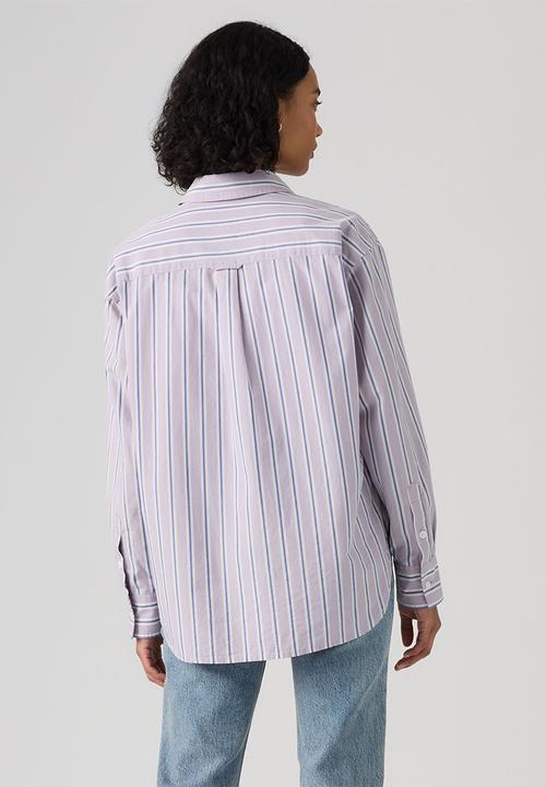 Levi’s® - Harlie Boyfriend Shirt - Costanza Stripe Wisteria Poplin