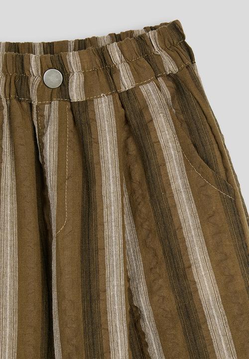 Pop Candy - Striped wide leg pants - brown multi