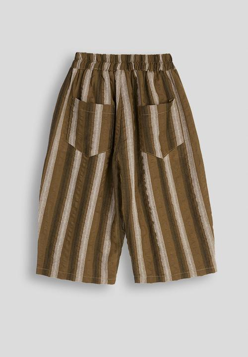 Pop Candy - Striped wide leg pants - brown multi
