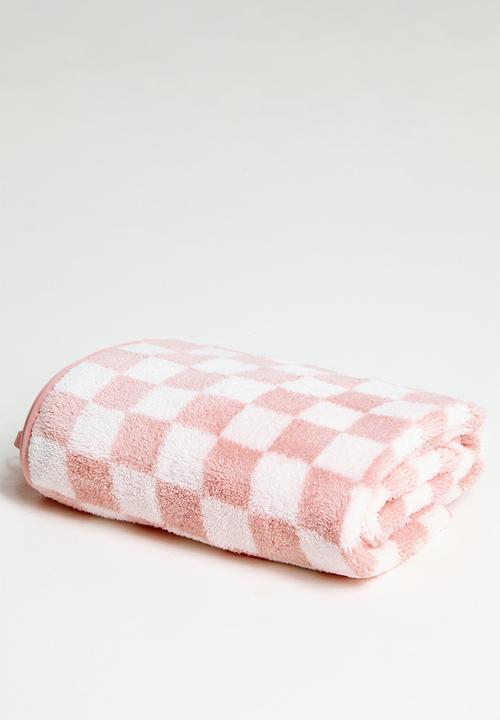 Pop Candy - Checkered hand towel - pink