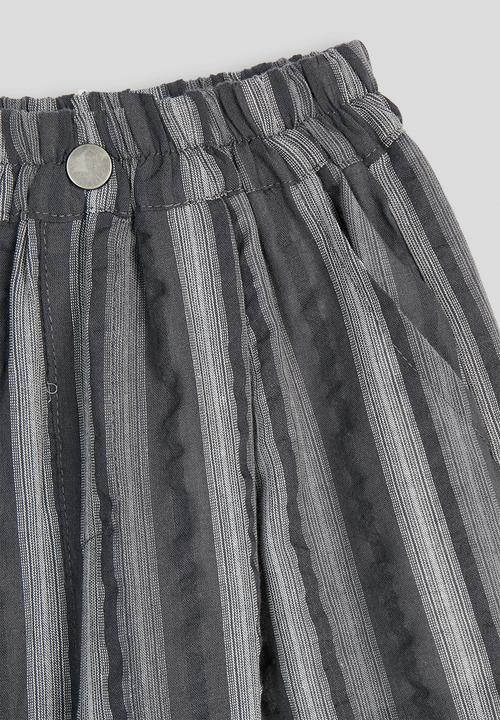 Pop Candy - Striped wide leg pants - grey multi
