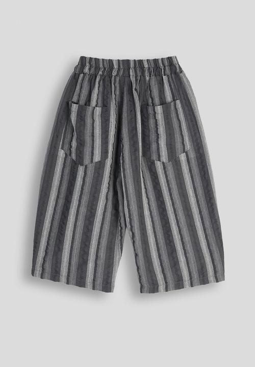 Pop Candy - Striped wide leg pants - grey multi