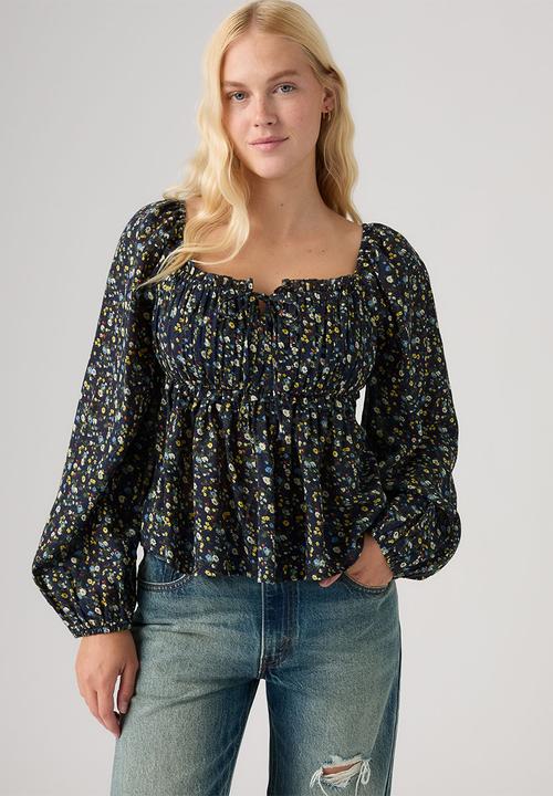 Levi’s® - Oraya Long sleeve Blouse - Lexi Floral Navy Blazer Cotton