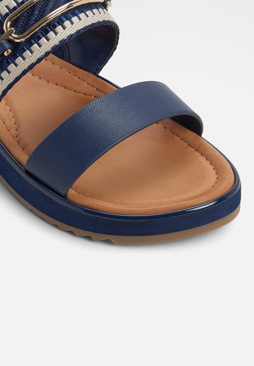 ALDO - Lagoon two strap slide - navy