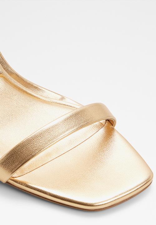 ALDO - Aurorae open toe ankle strap - gold