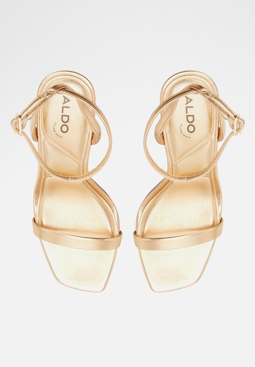 ALDO - Aurorae open toe ankle strap - gold