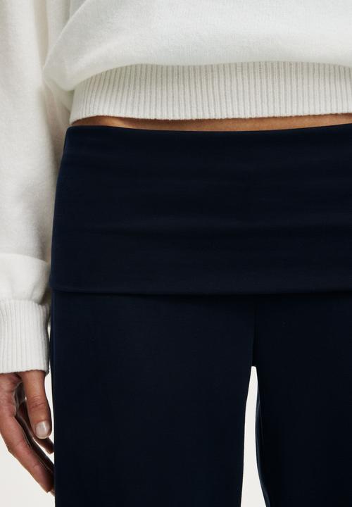 Cotton On - Honey Fold Over Pant - Total Eclipse
