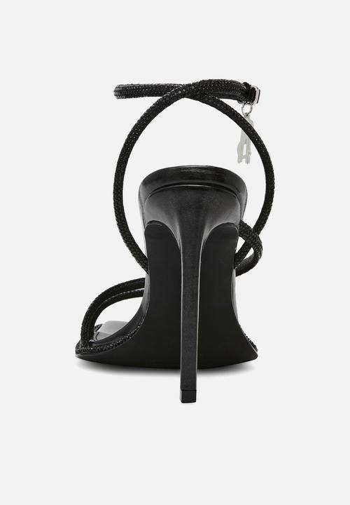 Steve Madden - Brittina open toe ankle strap - black