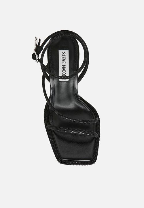 Steve Madden - Brittina open toe ankle strap - black