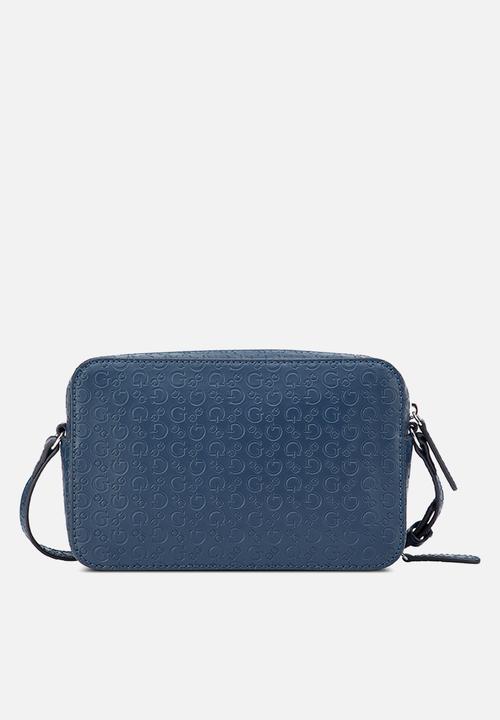 GUESS - Lisa Mini Double Zip Crossbody - Navy