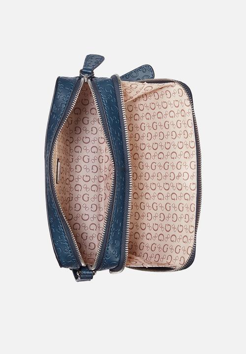 GUESS - Lisa Mini Double Zip Crossbody - Navy