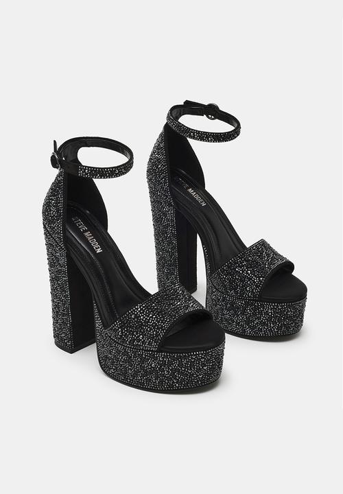 Steve Madden - Glam open toe ankle strap - black