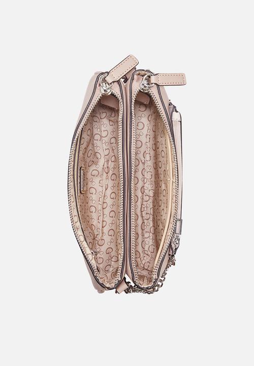 GUESS - Doris Mini Crossbody Top Zip - Mauve Multi