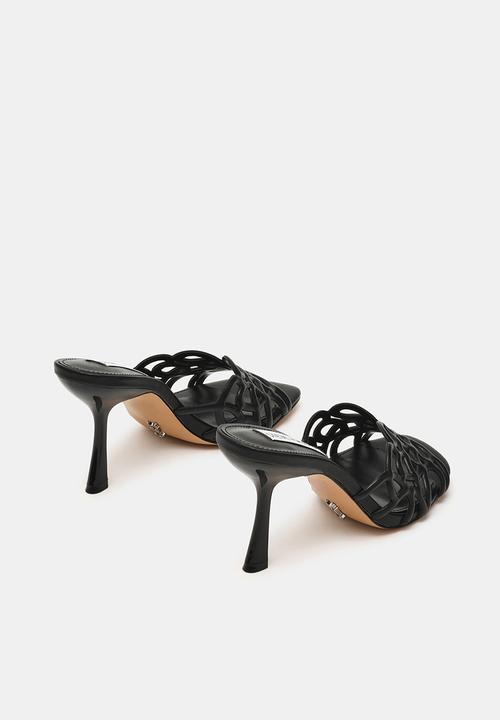 Steve Madden - Seesaw open toe mule - black leat