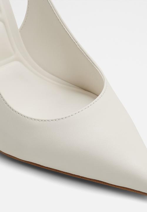 ALDO - Stessysling2.0 closed toe slingback - white/bone