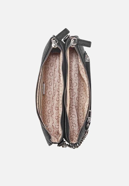 GUESS - Doris Mini Crossbody Top Zip - Coal Multi