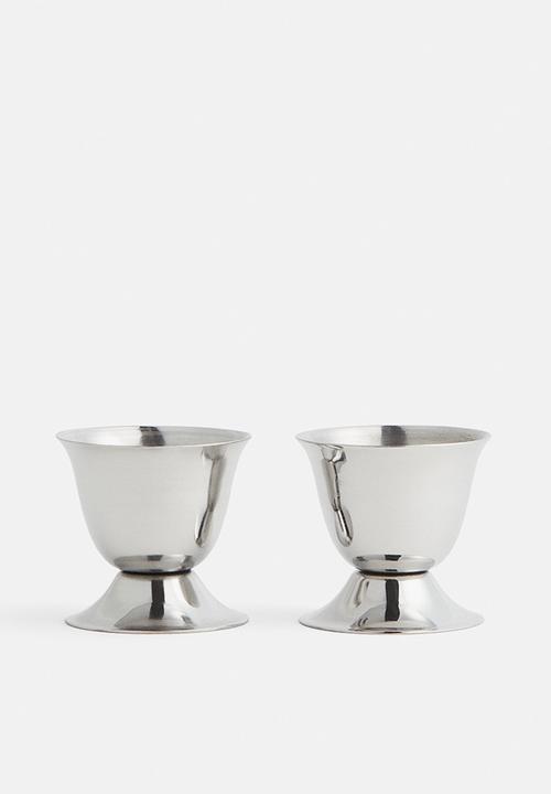 H&M - Stainless steel egg cup - silver-coloured