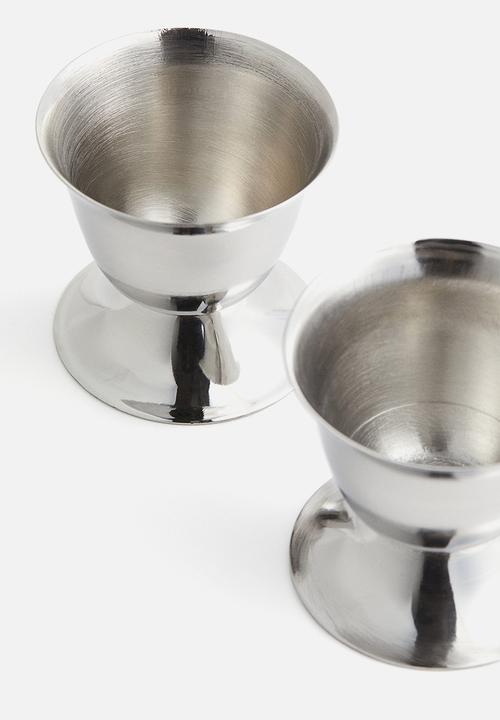 H&M - Stainless steel egg cup - silver-coloured