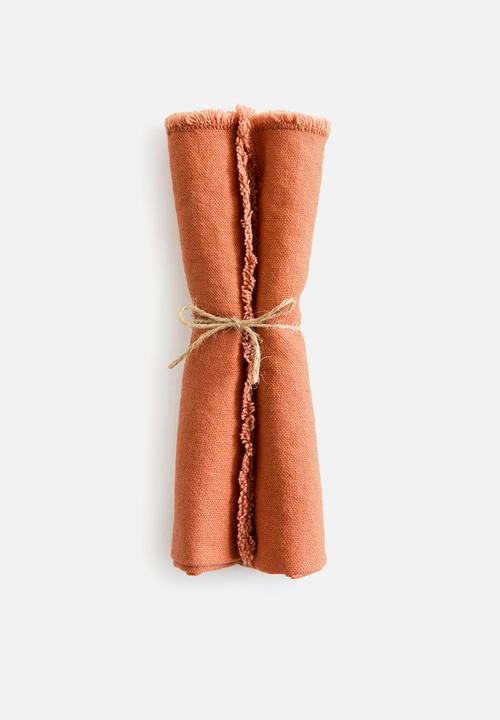 H&M - 2-pack linen-blend napkins - orange
