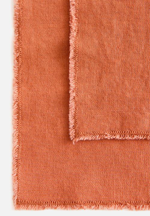 H&M - 2-pack linen-blend napkins - orange